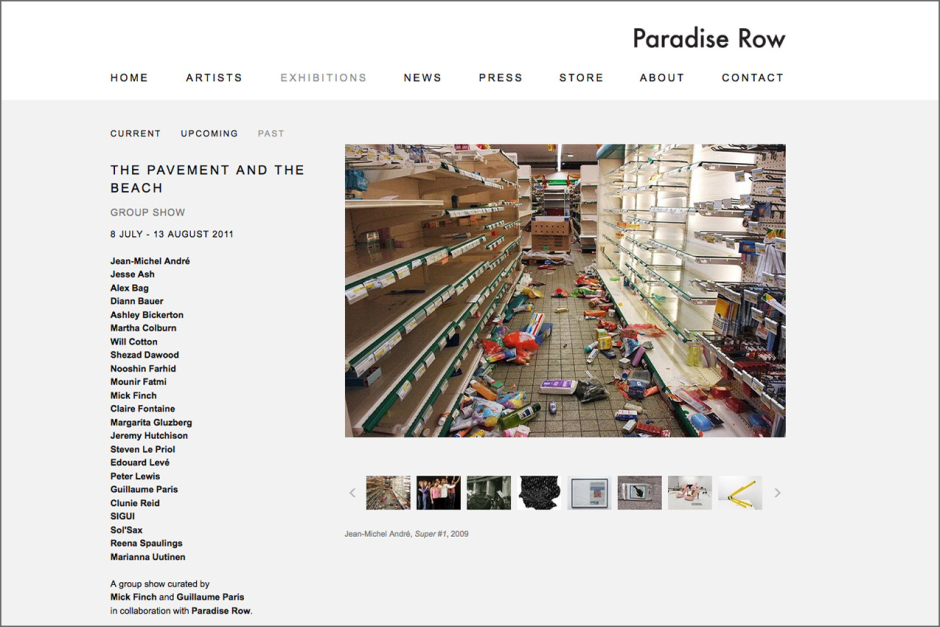 Exposition collective /// The pavement and the beach